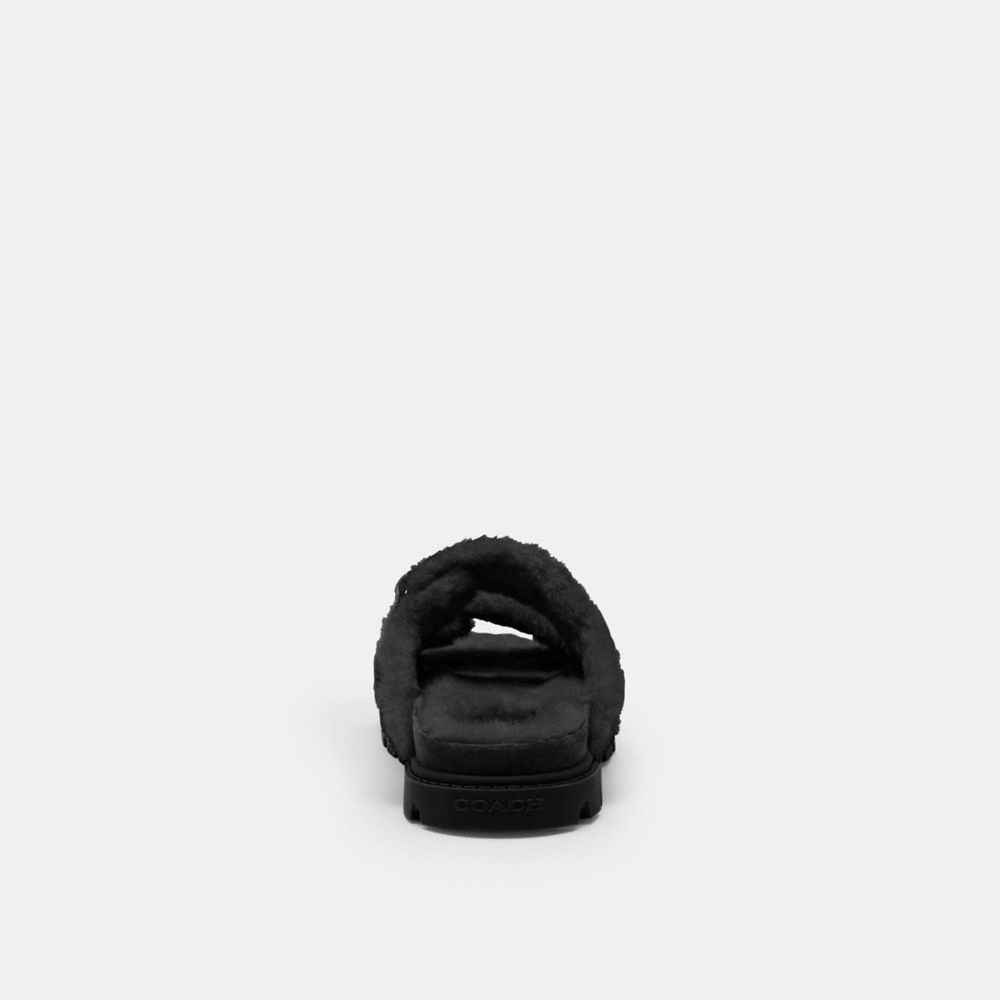 Two Band Sport Slide In Signature Suede