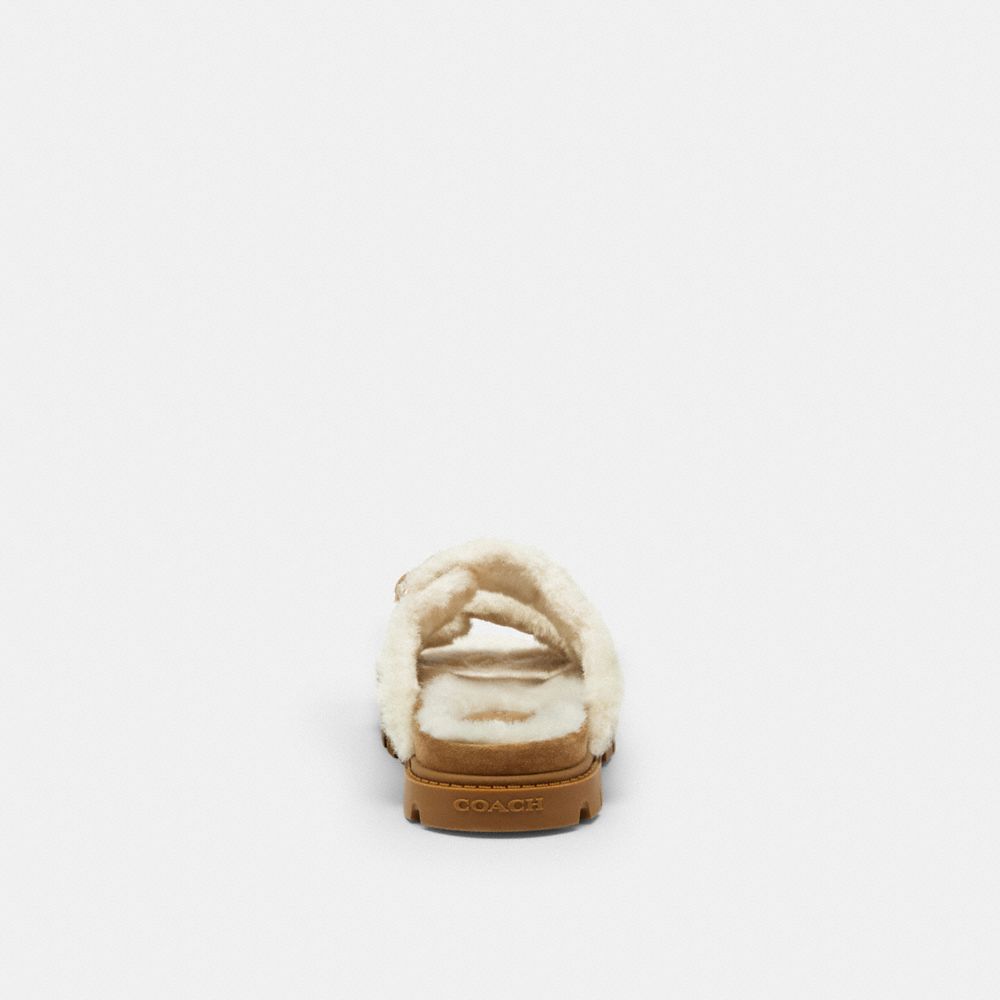 Two Band Sport Slide In Signature Suede