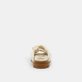 Two Band Sport Slide In Signature Suede