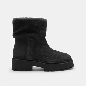 Chunky Sherpa Bootie In Signature Suede