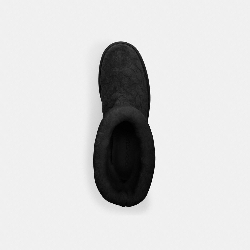 Chunky Sherpa Bootie In Signature Suede