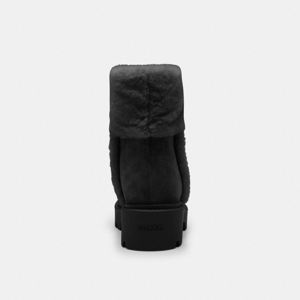 Chunky Sherpa Bootie In Signature Suede