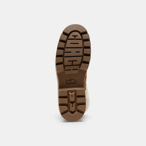 Chunky Sherpa Bootie In Signature Suede