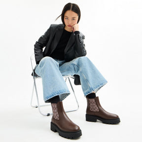 Lucy Chelsea Boot With Signature Polyester