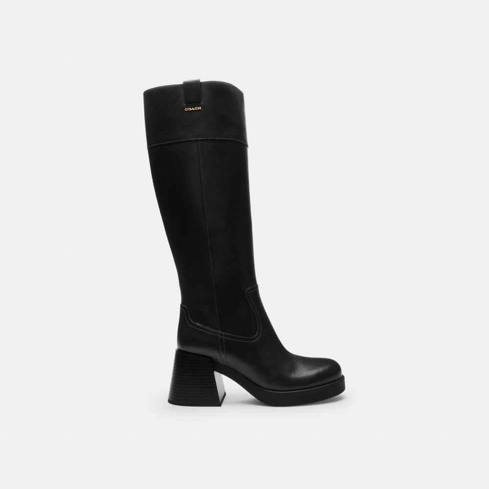 Block Heel Tall Boot