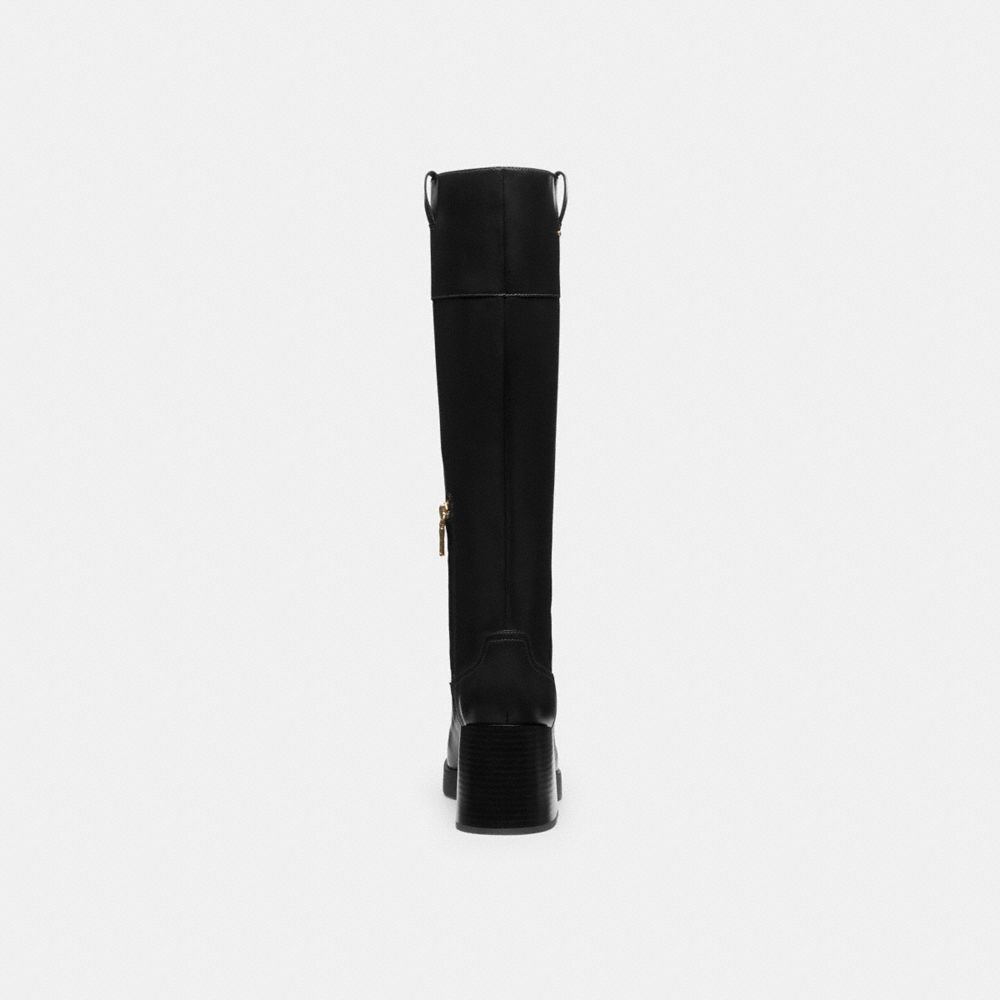 Block Heel Tall Boot