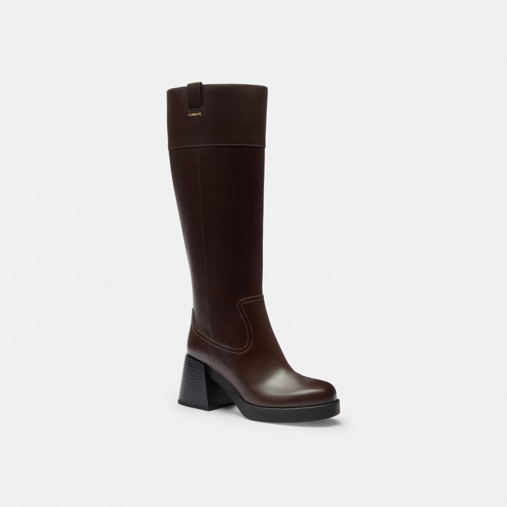 Block Heel Tall Boot