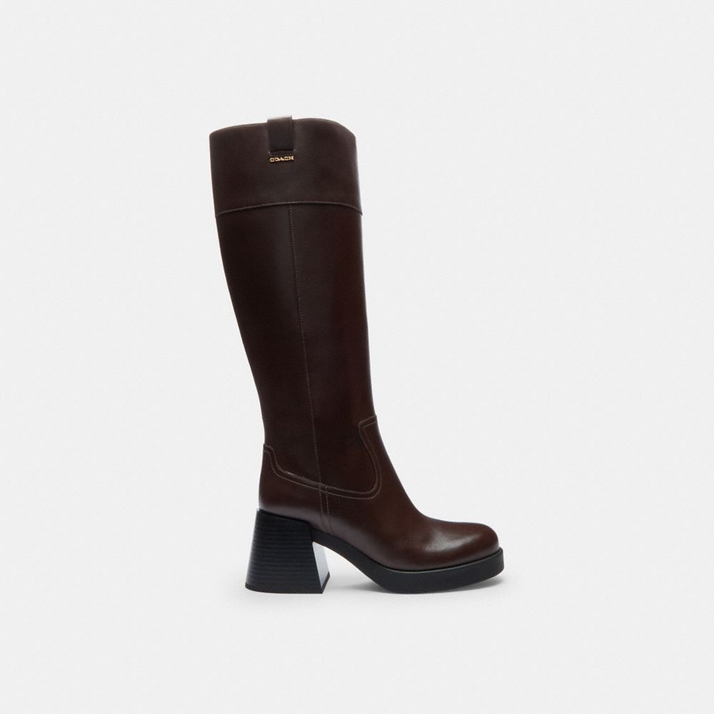 Block Heel Tall Boot