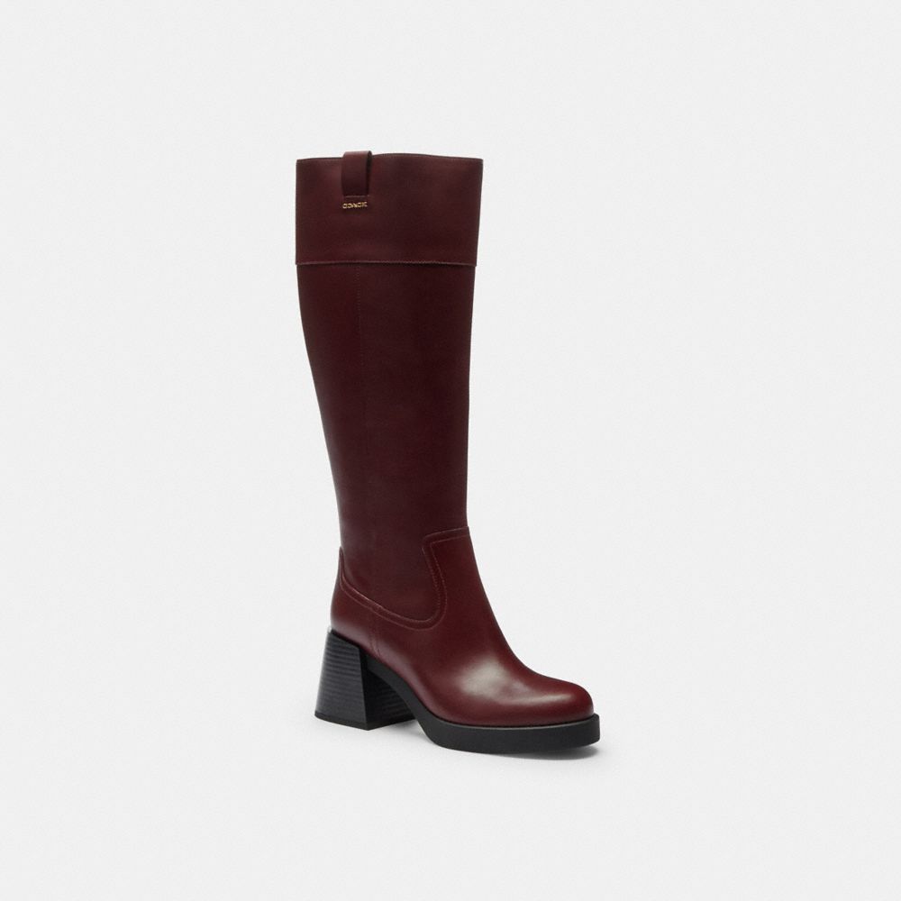Block Heel Tall Boot