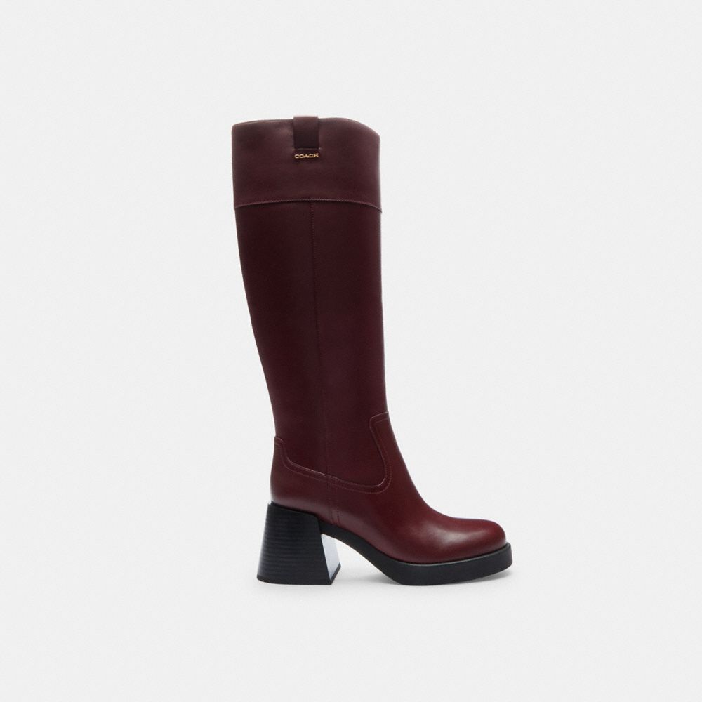 Block Heel Tall Boot
