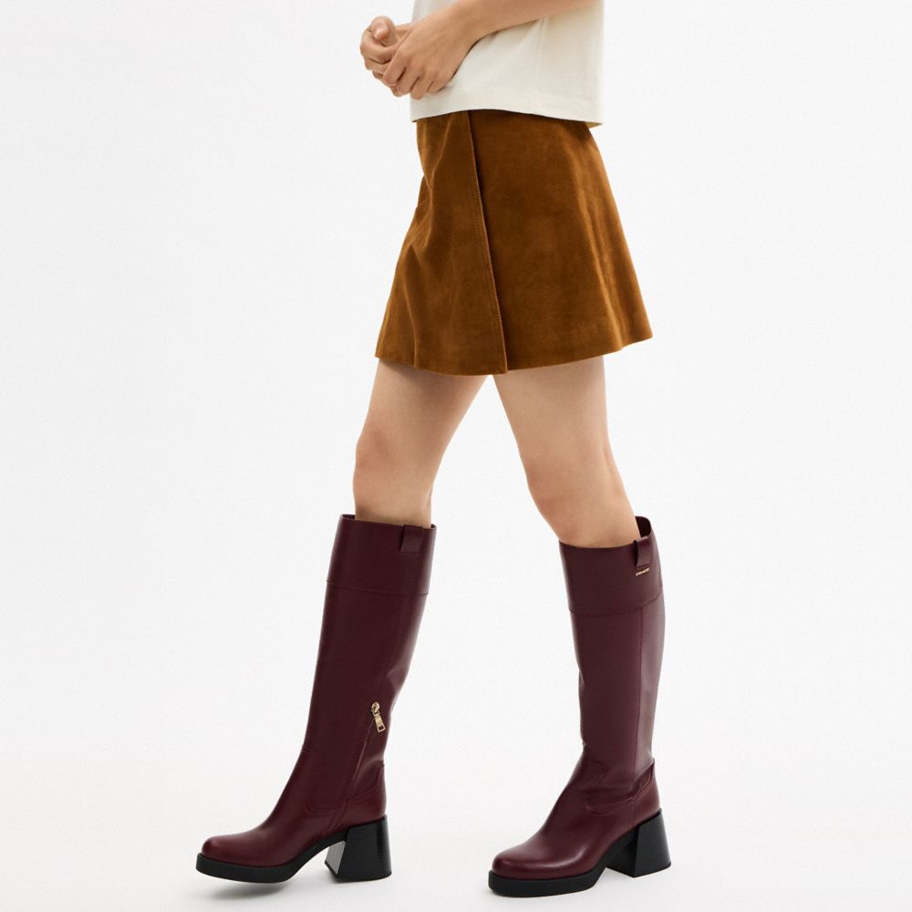 Block Heel Tall Boot