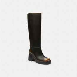 Sculpted C Tall Boot In Loved Leather