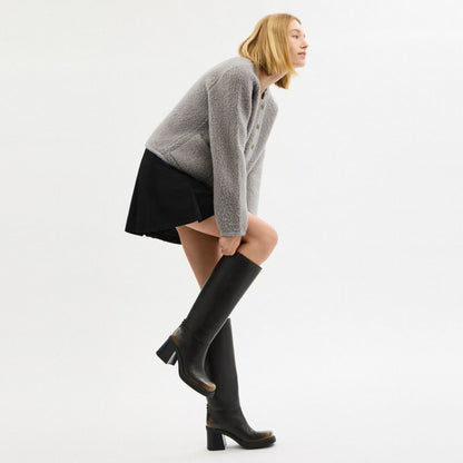 Sculpted C Tall Boot In Loved Leather