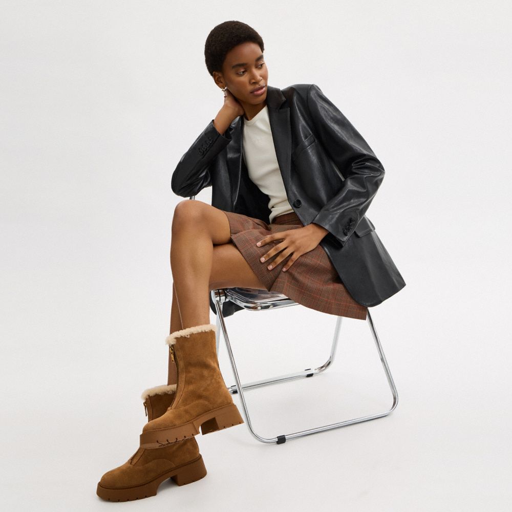 Leah Platform Zip Bootie