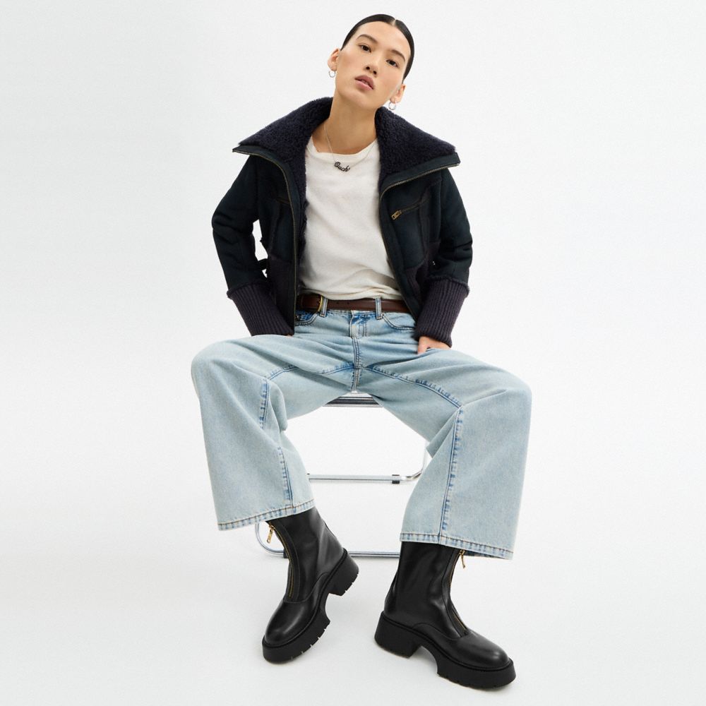 Leah Platform Zip Bootie