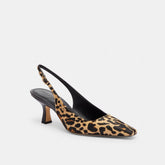 Slingback Heel With Leopard Print