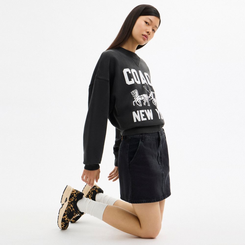 Sport Sneaker With Leopard Print