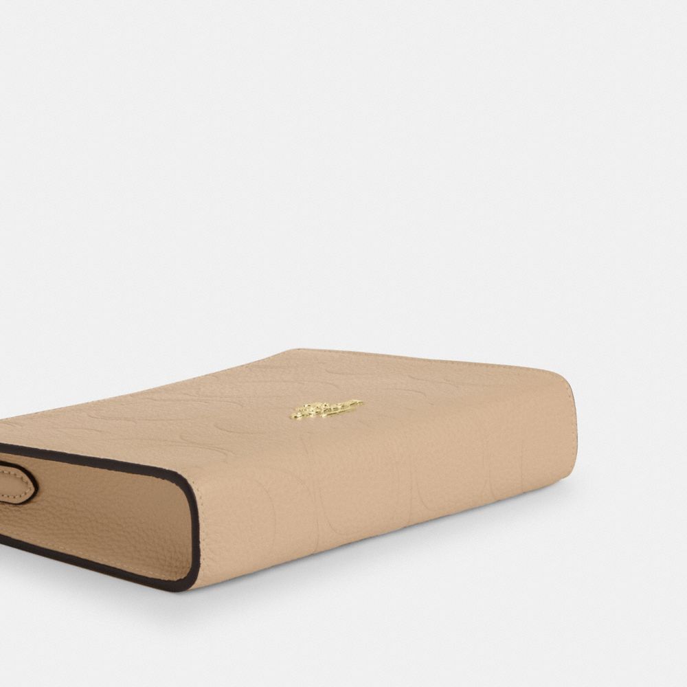 Slim Crossbody Bag In Signature Leather