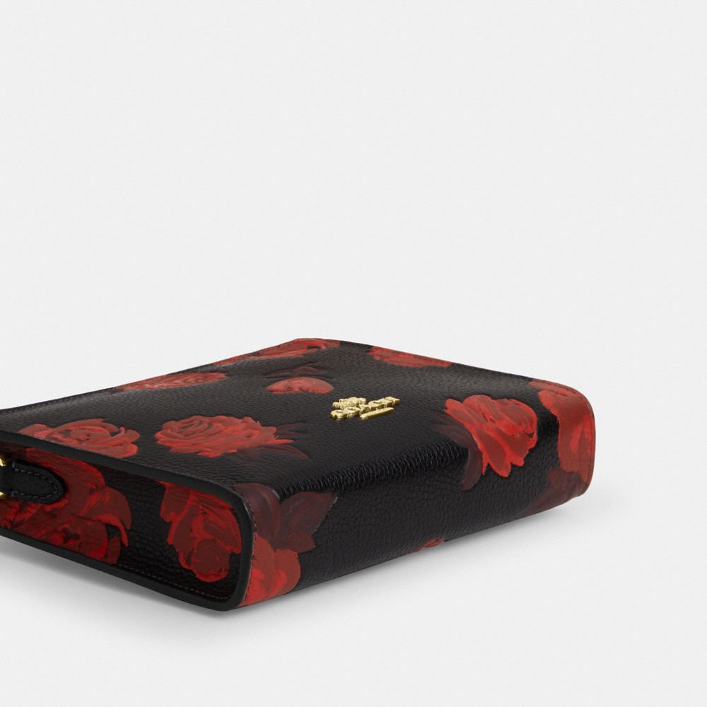 Slim Crossbody Bag With Floral Print