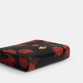 Slim Crossbody Bag With Floral Print
