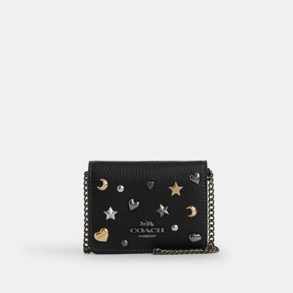 Mini Wallet On A Chain With Rivets