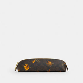 Pencil Case In Signature Canvas With Floral Print