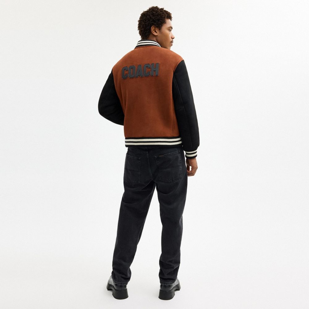 Shearling Varsity Jacket