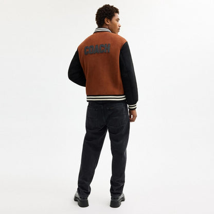 Shearling Varsity Jacket
