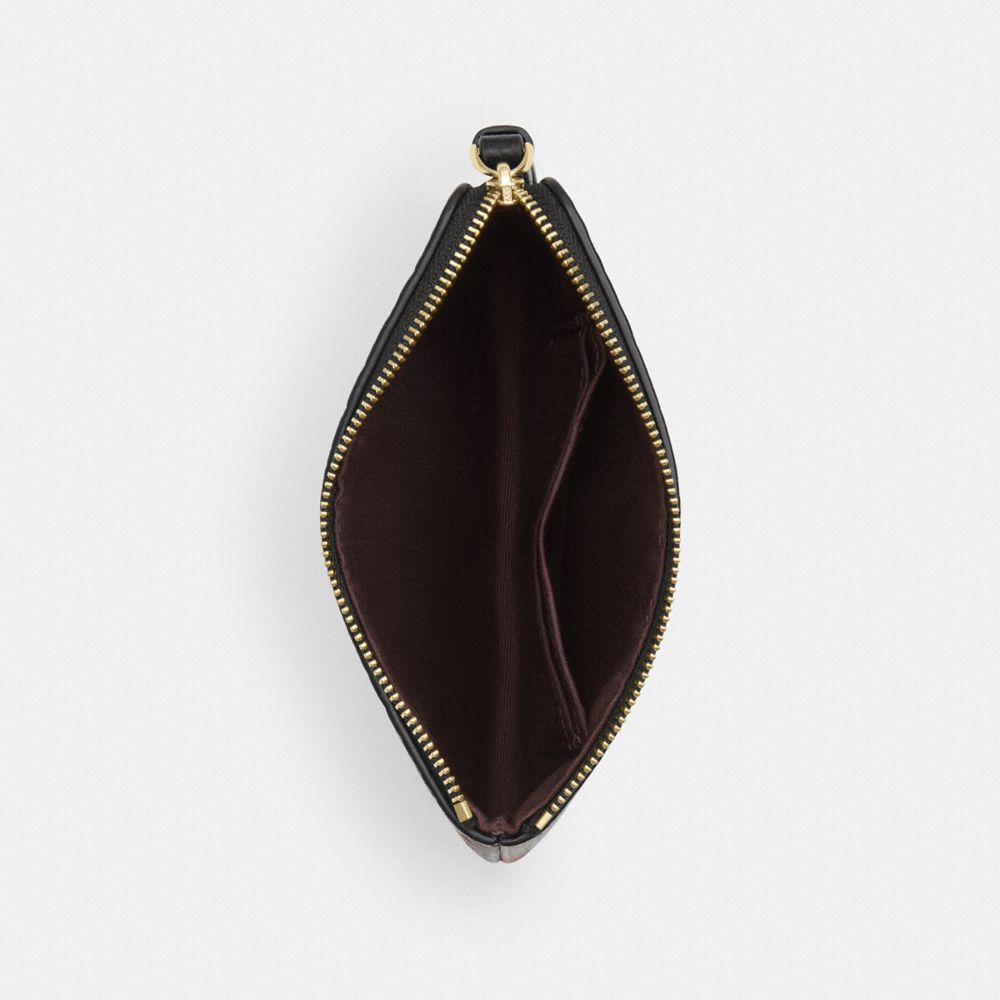 Corner Zip Wristlet With Floral Print