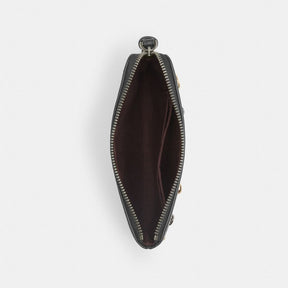 Corner Zip Wristlet With Rivets