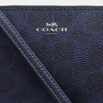 Corner Zip Wristlet In Signature Canvas