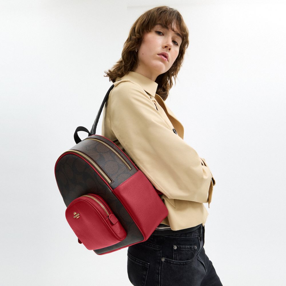 Court Backpack In Maxi Signature Canvas