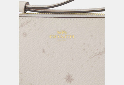 Corner Zip Wristlet With Star Print