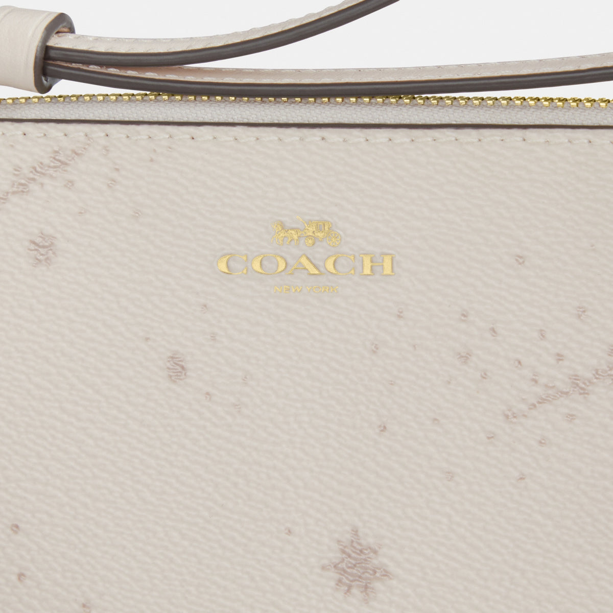 Corner Zip Wristlet With Star Print