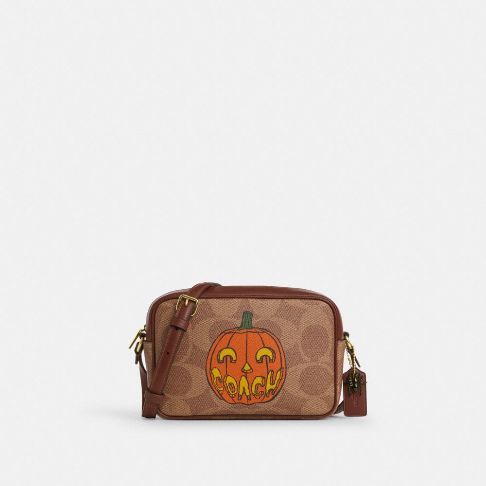 Jamie Camera Bag In Signature Canvas With Halloween Print