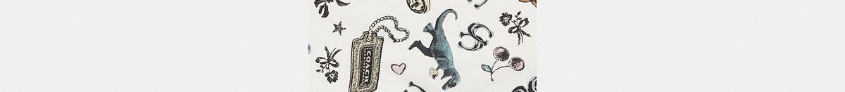 Iconic Motifs Print Silk Square Scarf