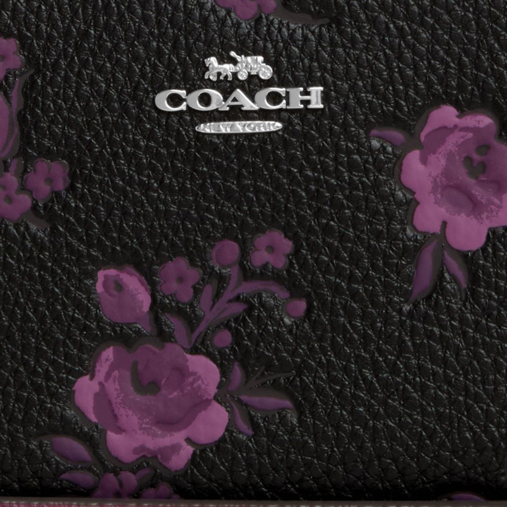 Long Zip Around Wallet With Floral Print