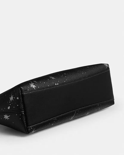 CHARLOTTE SHOULDER BAG WITH STAR PRINT