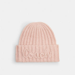 Coach Script Knit Beanie