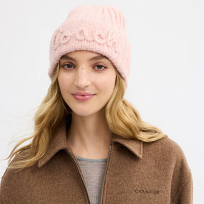 Coach Script Knit Beanie