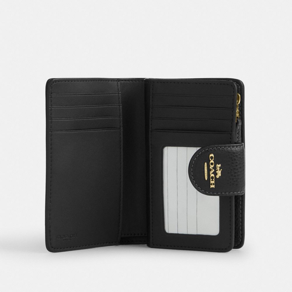 Medium Corner Zip Wallet With Leopard Print