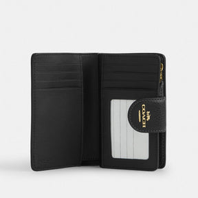 Medium Corner Zip Wallet With Leopard Print