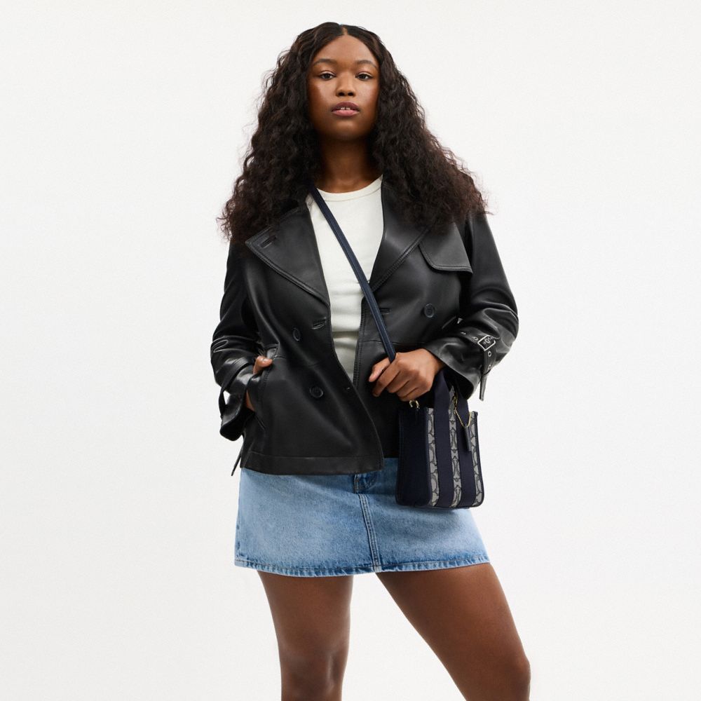 Smith Mini Tote Bag In Signature Jacquard