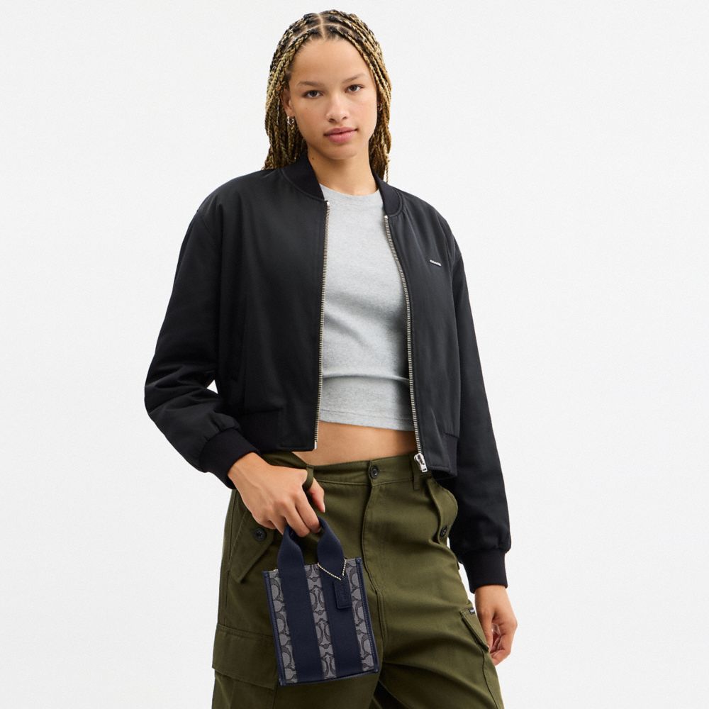 Smith Mini Tote Bag In Signature Jacquard