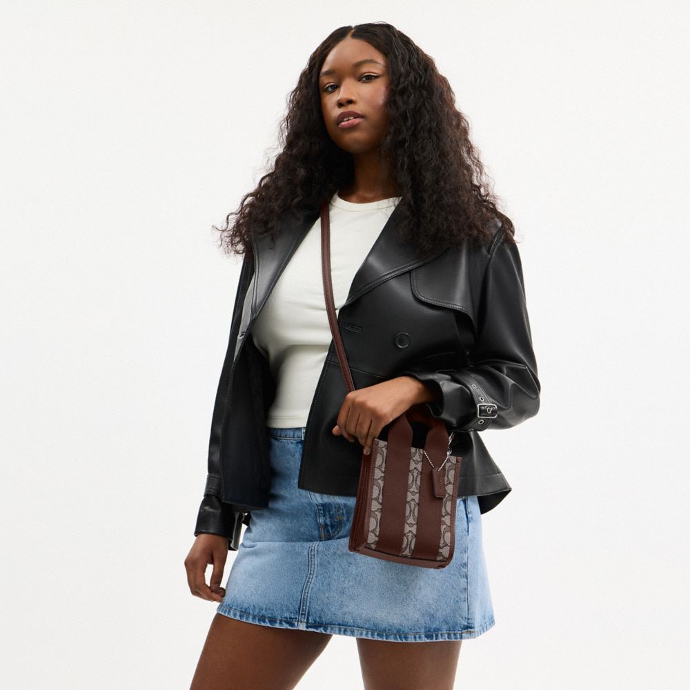 Smith Mini Tote Bag In Signature Jacquard