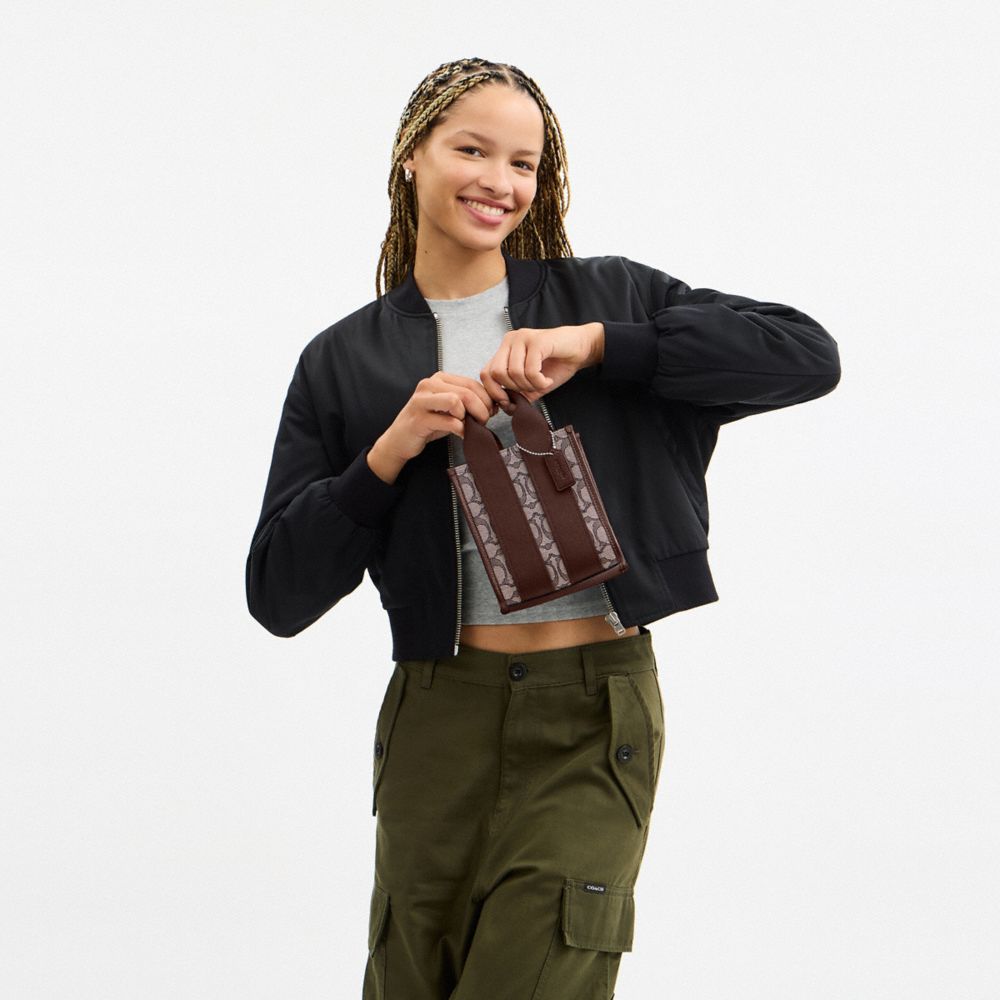 Smith Mini Tote Bag In Signature Jacquard