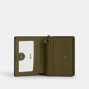 Snap Wallet With Patchwork And Snake Print