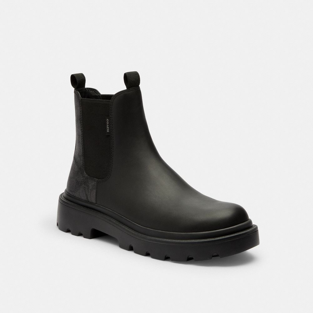 Chelsea Boot With Signature Canvas