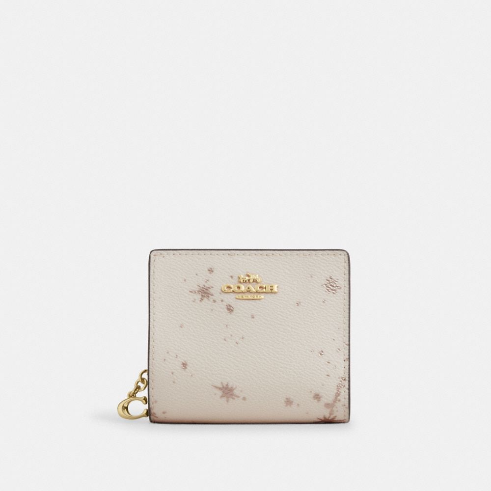 Snap Wallet With Star Print