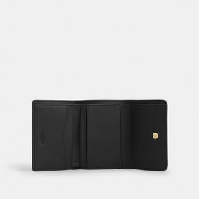 Card Holder Wallet With Leopard Print And Signature Canvas